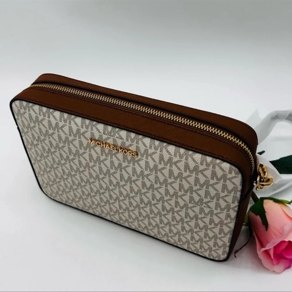 Michael Kors Large EW Crossbody Bag & Large Trifold Wallet Brown | BUNDLE DEAL - Picture 5 of 13